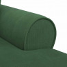 Chaise Lounge z Fartuszkiem z poduszką 3 pcs Zielony dżungli