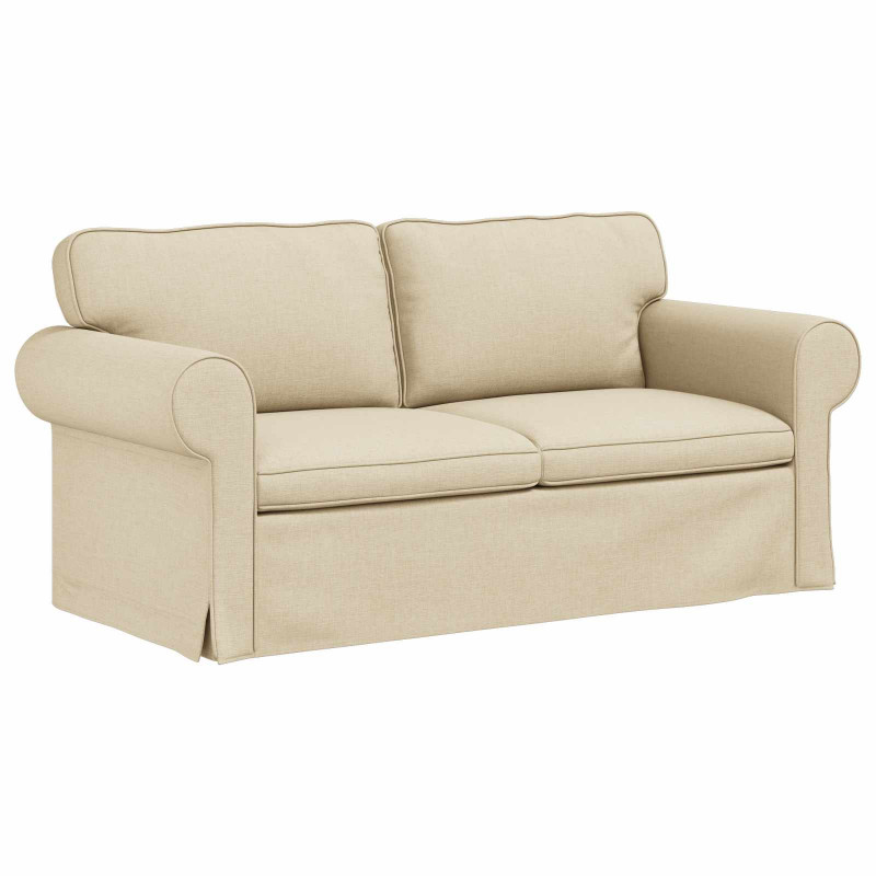 Sofa Kremowy 175 x 82 x 80 cm tkanina