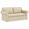 Sofa Kremowy 175 x 82 x 80 cm tkanina