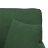Chaise Lounge z Fartuszkiem z poduszką 3 pcs Zielony dżungli