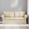 Sofa Kremowy 175 x 82 x 80 cm tkanina