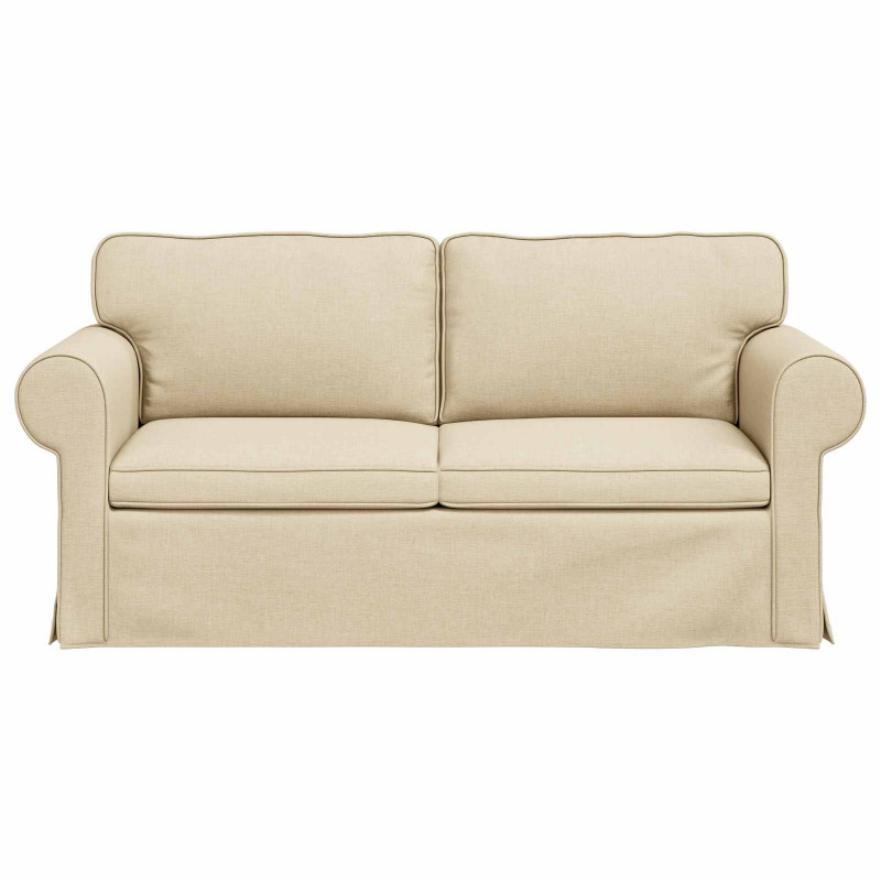 Sofa Kremowy 175 x 82 x 80 cm tkanina