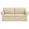 Sofa Kremowy 175 x 82 x 80 cm tkanina