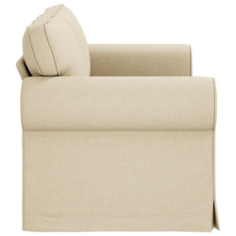 Sofa Kremowy 175 x 82 x 80 cm tkanina