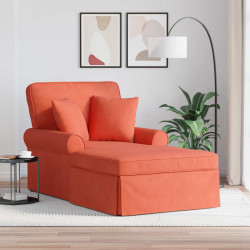 Chaise Lounge z Fartuszkiem 3 pcs Czerwono-pomarańczowy