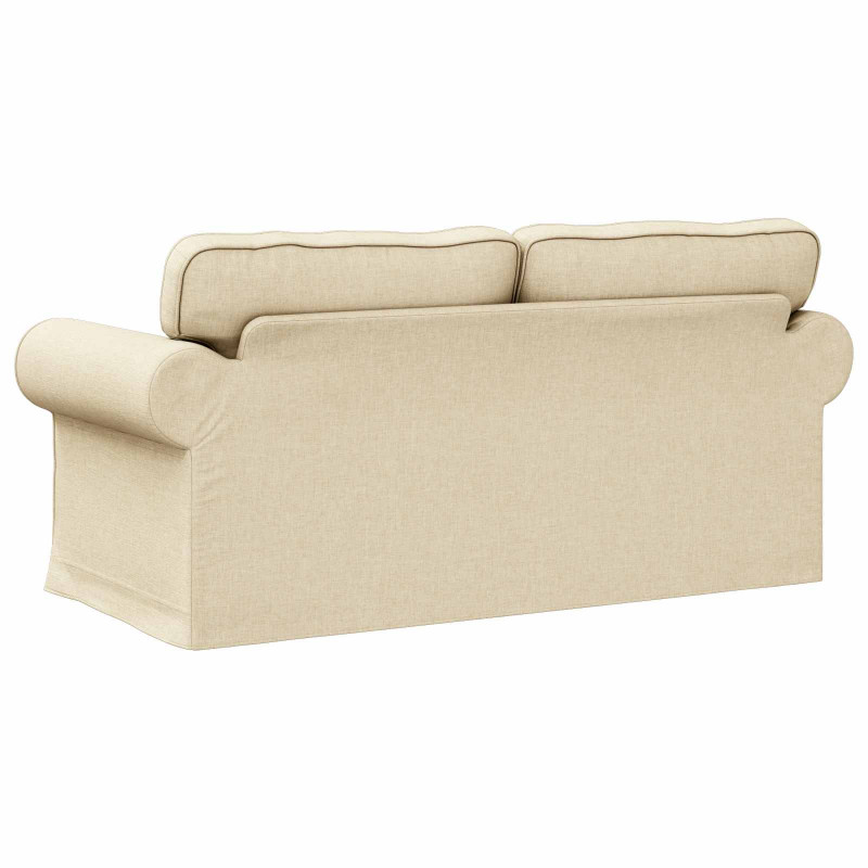 Sofa Kremowy 175 x 82 x 80 cm tkanina