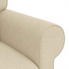 Sofa Kremowy 175 x 82 x 80 cm tkanina