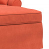 Chaise Lounge z Fartuszkiem 3 pcs Czerwono-pomarańczowy