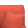 Chaise Lounge z Fartuszkiem 3 pcs Czerwono-pomarańczowy