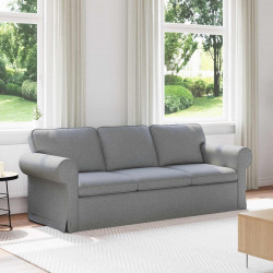Sofa Jasnoszary 215 x 82 x 80 cm tkanina