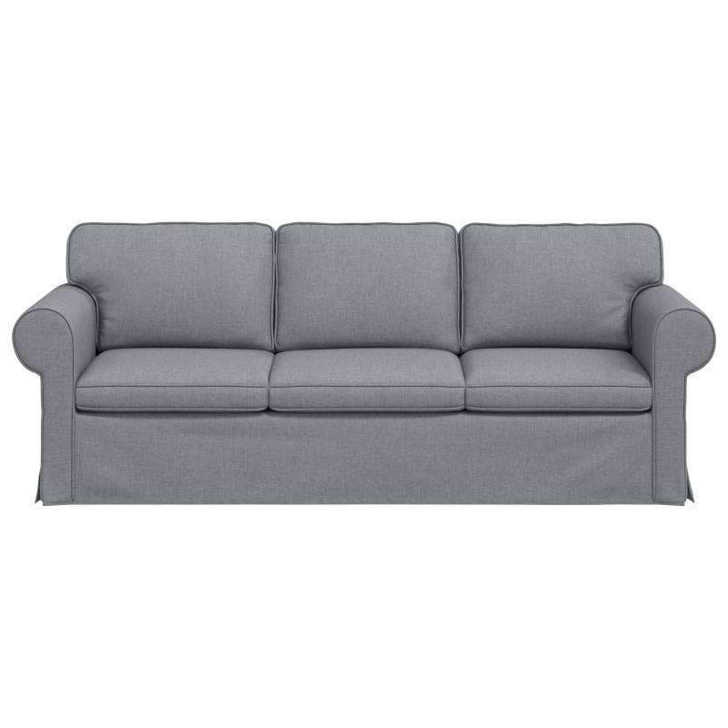 Sofa Jasnoszary 215 x 82 x 80 cm tkanina