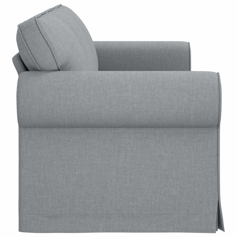 Sofa Jasnoszary 215 x 82 x 80 cm tkanina