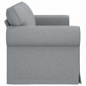 Sofa Jasnoszary 215 x 82 x 80 cm tkanina