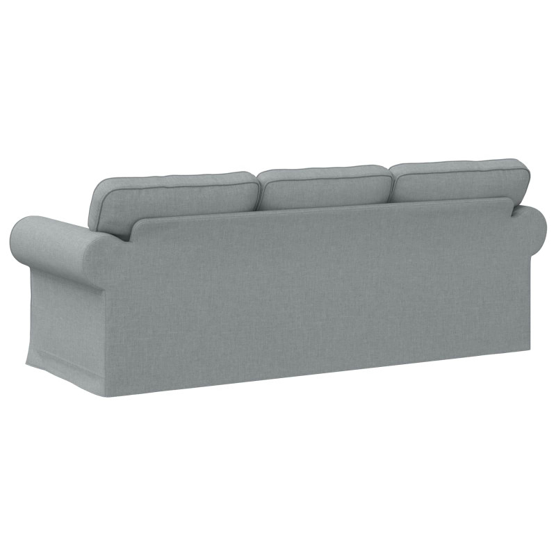 Sofa Jasnoszary 215 x 82 x 80 cm tkanina