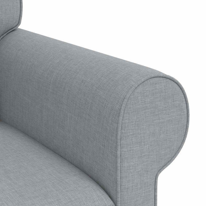 Sofa Jasnoszary 215 x 82 x 80 cm tkanina