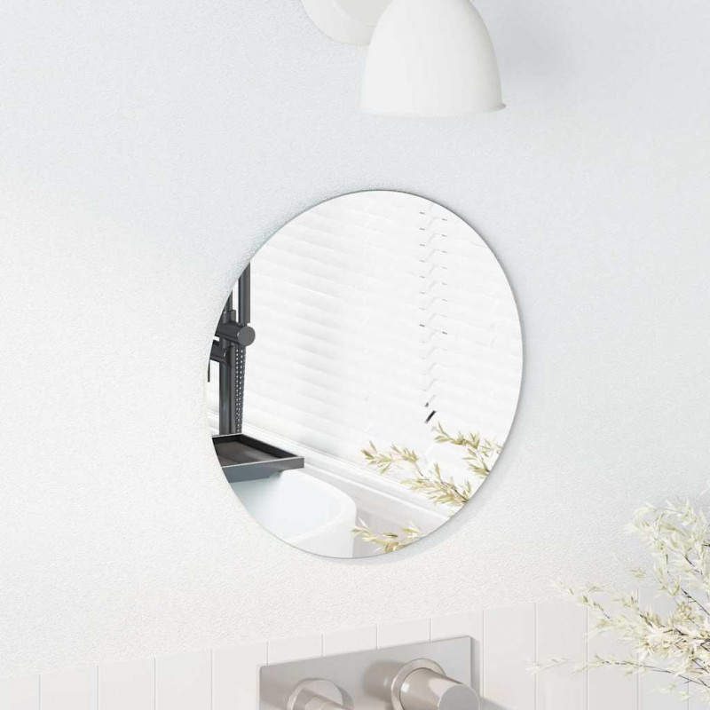 Lustro ścienne Okrągły Ø 30 cm szkło hartowane