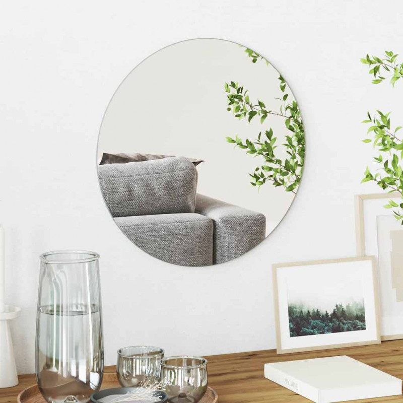 Lustro ścienne Okrągły Ø 40 cm szkło hartowane