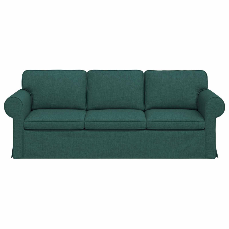 Sofa Ciemna zieleń 215 x 82 x 80 cm tkanina