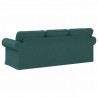 Sofa Ciemna zieleń 215 x 82 x 80 cm tkanina