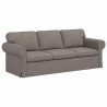 Sofa Ciemnoszary 215 x 82 x 80 cm tkanina