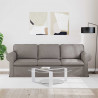 Sofa Ciemnoszary 215 x 82 x 80 cm tkanina
