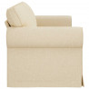 Sofa Kremowy 215 x 82 x 80 cm tkanina