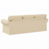 Sofa Kremowy 215 x 82 x 80 cm tkanina