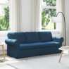 Sofa Niebieski 215 x 82 x 80 cm tkanina