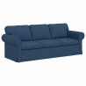 Sofa Niebieski 215 x 82 x 80 cm tkanina