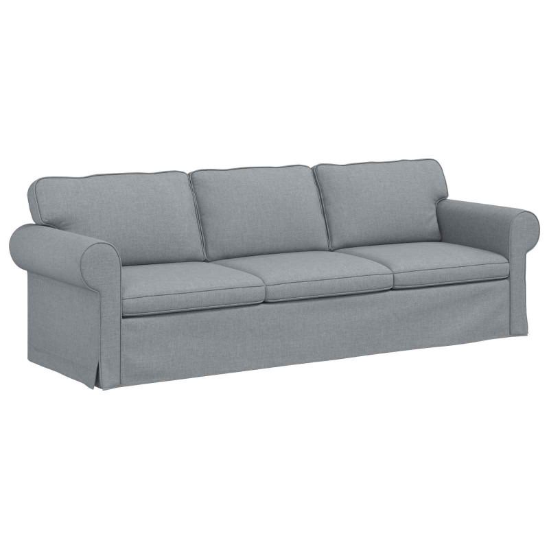 Sofa Jasnoszary 245 x 82 x 80 cm tkanina