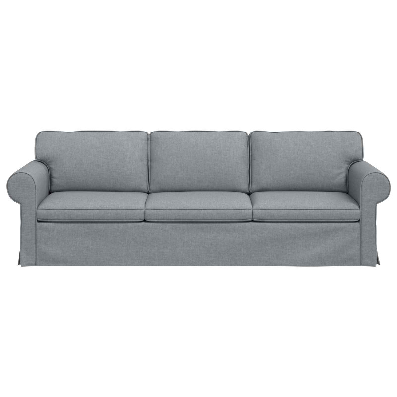 Sofa Jasnoszary 245 x 82 x 80 cm tkanina