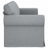 Sofa Jasnoszary 245 x 82 x 80 cm tkanina