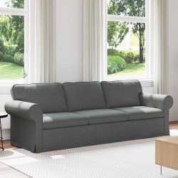 Sofa Ciemnoszary 245 x 82 x 80 cm tkanina