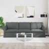 Sofa Ciemnoszary 245 x 82 x 80 cm tkanina