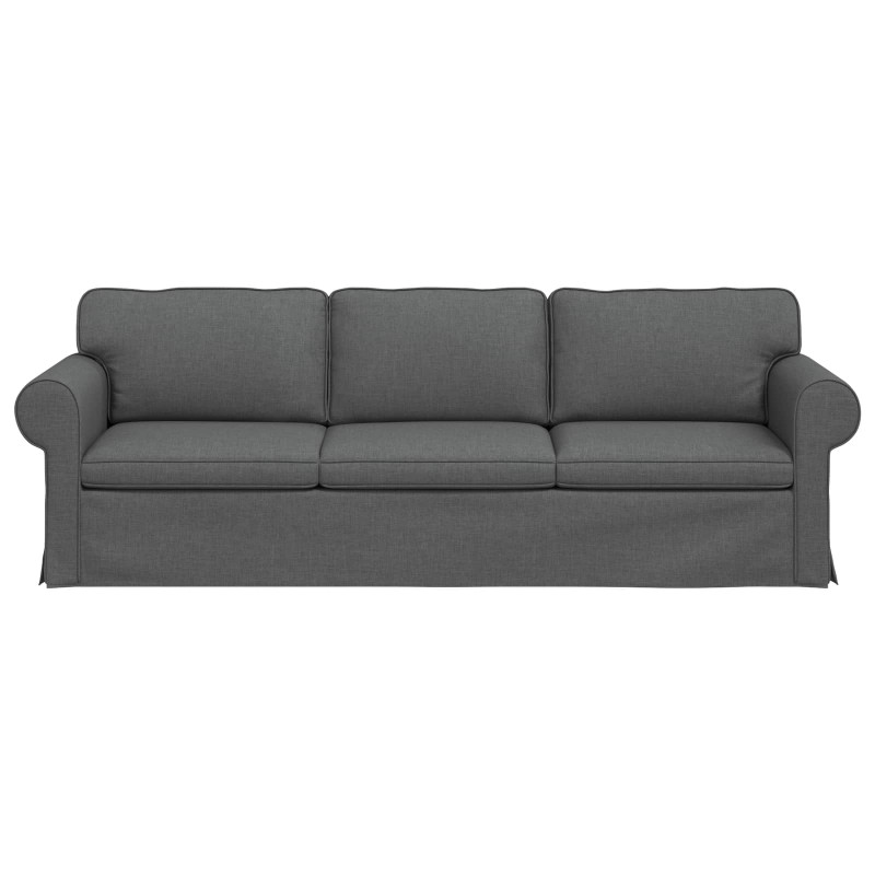 Sofa Ciemnoszary 245 x 82 x 80 cm tkanina