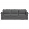 Sofa Ciemnoszary 245 x 82 x 80 cm tkanina