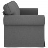 Sofa Ciemnoszary 245 x 82 x 80 cm tkanina