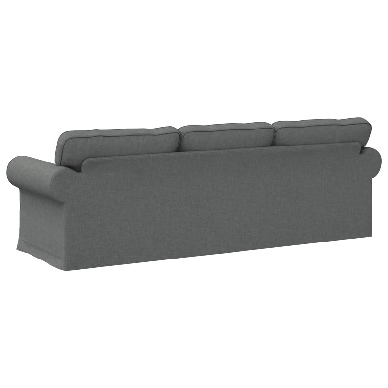 Sofa Ciemnoszary 245 x 82 x 80 cm tkanina