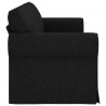 Sofa Czarny 245 x 82 x 80 cm tkanina
