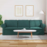 Sofa Ciemna zieleń 245 x 82 x 80 cm tkanina