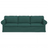 Sofa Ciemna zieleń 245 x 82 x 80 cm tkanina