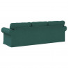 Sofa Ciemna zieleń 245 x 82 x 80 cm tkanina