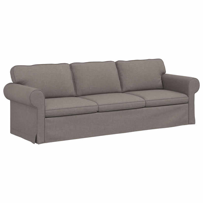 Sofa Ciemnoszary 245 x 82 x 80 cm tkanina