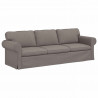 Sofa Ciemnoszary 245 x 82 x 80 cm tkanina