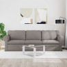 Sofa Ciemnoszary 245 x 82 x 80 cm tkanina