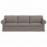 Sofa Ciemnoszary 245 x 82 x 80 cm tkanina