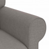 Sofa Ciemnoszary 245 x 82 x 80 cm tkanina