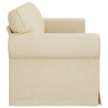 Sofa Kremowy 245 x 82 x 80 cm tkanina