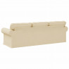 Sofa Kremowy 245 x 82 x 80 cm tkanina