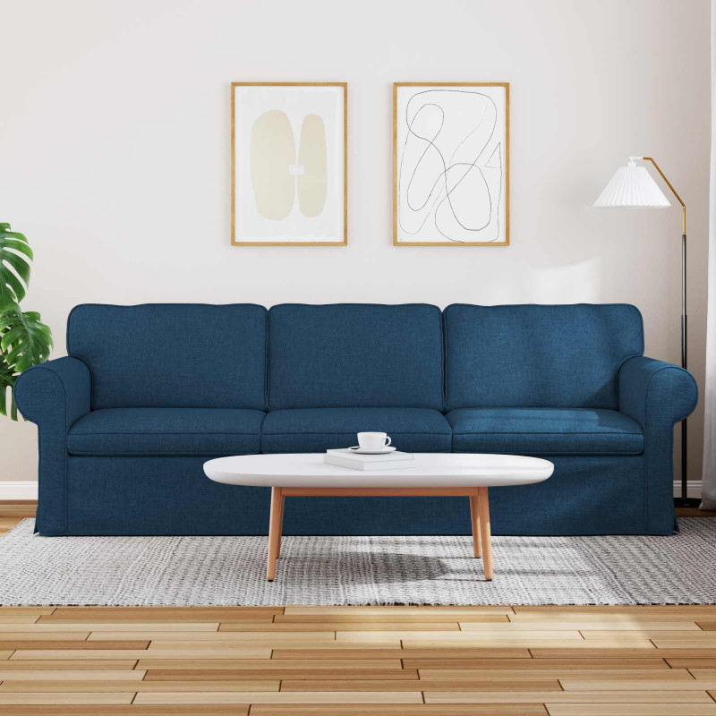 Sofa Niebieski 245 x 82 x 80 cm tkanina